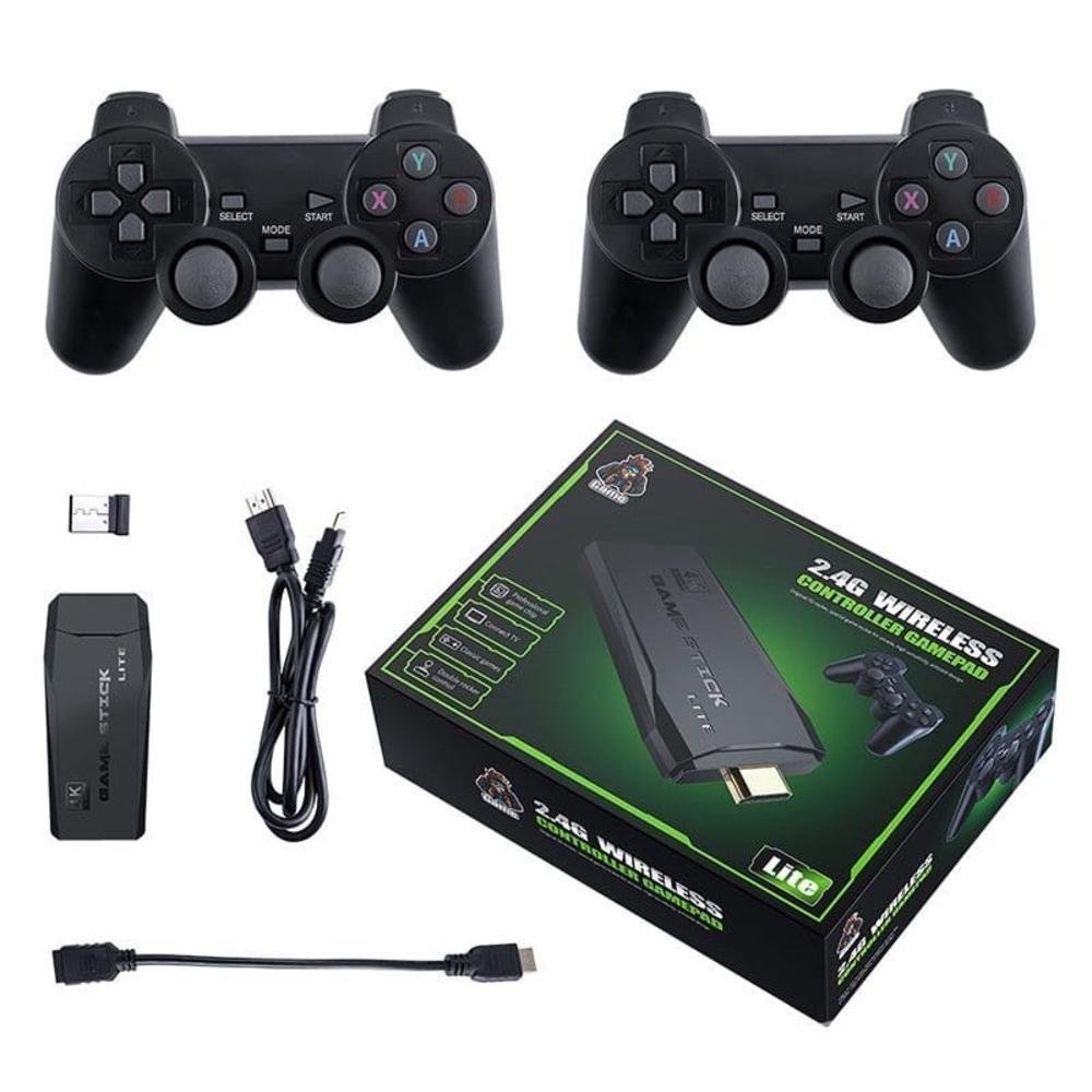 Kit Game, Stick 2,4g, Wirelles Blulory 10.000, Jogos Com 2 Controles Kit Game, Stick 2,4g, Wirelles Blulory 10.000, Jogos Com 2 Controles