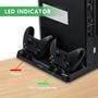 Base Multifuncional Dobe Com Cooler E Carregador De Controle + 2 Bateria para Xbox One S X - TYX-18122