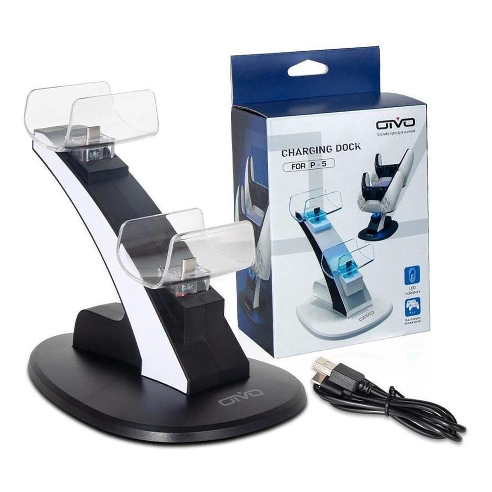 Estação De Carregamento Gamme, Controle Dualsense, Ps5 Compatível