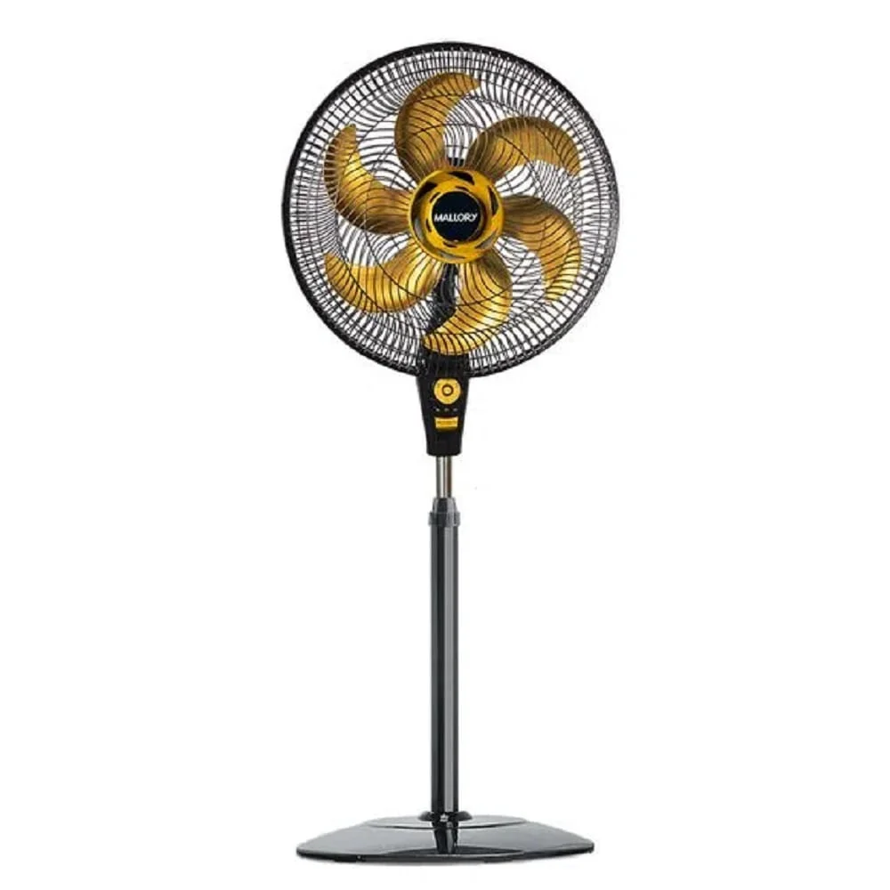 Ventilador De Coluna Mallory Chronos, 40cm, 127V, Preto E Dourado Ventilador De Coluna Mallory Chronos, 40cm, 127V, Preto E Dourado