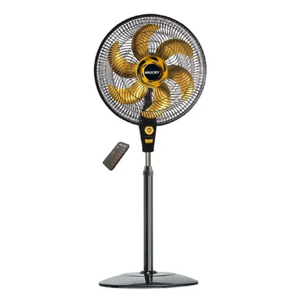 Ventilador De Coluna Mallory Chronos, 40cm, 127V, Preto E Dourado Ventilador De Coluna Mallory Chronos, 40cm, 127V, Preto E Dourado