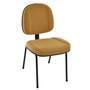 Poltrona Gerente Com Base Fixa Pé Palito Linha Classic, Amarelo
