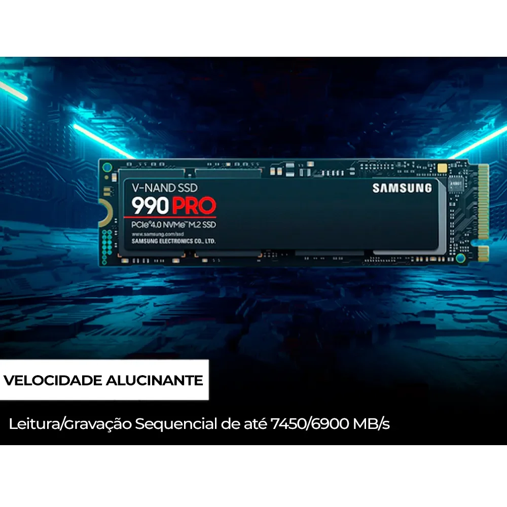 SSD Samsung 990 Pro 2TB Nvme M2 2280 KaBuM