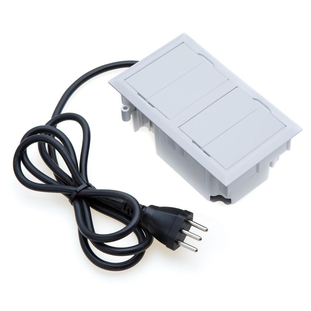 Kit com Caixas De Tomadas, 4 Blocos, 2 Tomadas 20A, 2 USB, 1 Tipoc