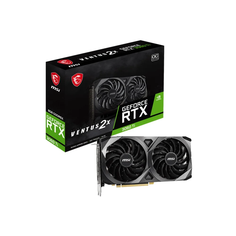 グラフィックボード・グラボ・ビデオカード MSI GeForce RTX 3060 VENTUS 2X 8GB Placa Vídeo RTX3060TI 8GB GDDR6X Ventus 2x Oc