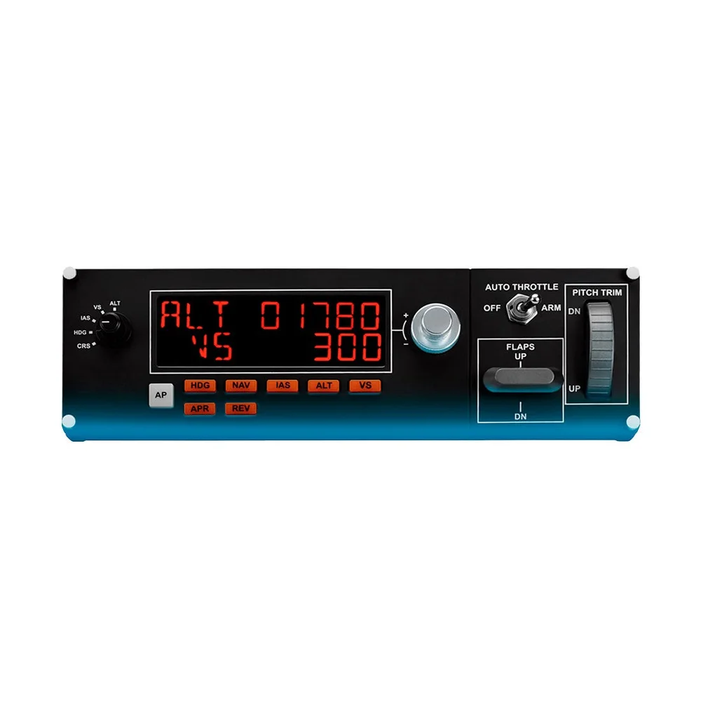 Controle Com Piloto Automático Em Simulação Profissional Flight Multi Panel, Logitech, Pc, Ps4, Xbox One - 945-000028