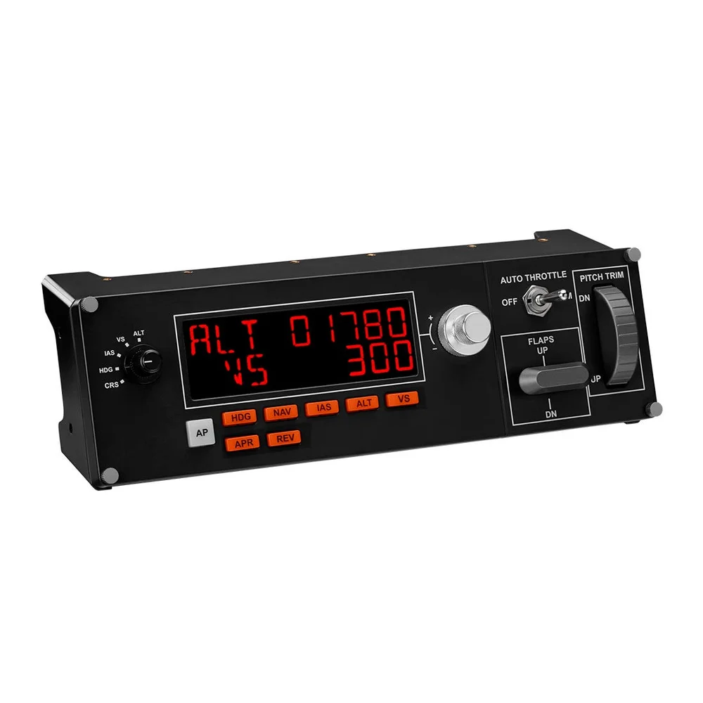 Controle Com Piloto Automático Em Simulação Profissional Flight Multi Panel, Logitech, Pc, Ps4, Xbox One - 945-000028 Controle Com Piloto Automático Em Simulação Profissional Flight Multi Panel, Logitech, Pc, Ps4, Xbox One - 945-000028