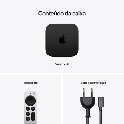 Apple TV 4K Wi-Fi + Ethernetモデル 128GB Produtos com até 15 OFF no PIX KaBuM