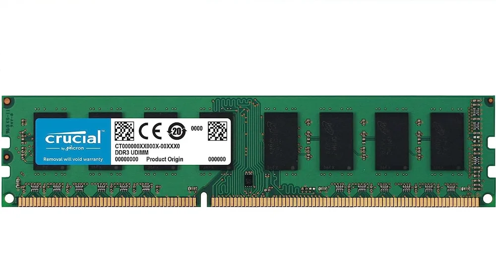 Memória Crucial, 4GB, 1333mhz, DDR3, 1.5v Memória Crucial, 4GB, 1333mhz, DDR3, 1.5v