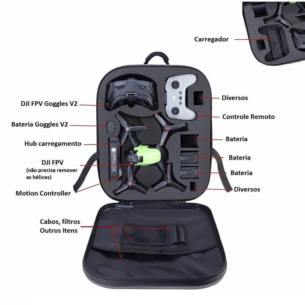 Mochila Para Drone Dji Fpv Fly KaBuM