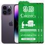 Kit 3x Película 9D Cerâmica Para Iphone 14 Pro Max, Protetora Anti Impacto, Queda, Choque Shock, Flexível Nano - Transparente