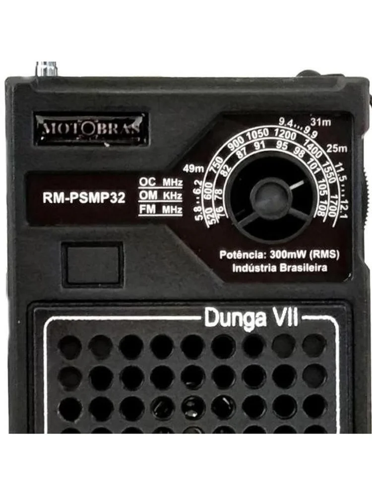 Rádio Portátil Motobras, Preto - Rm-psmp32 Rádio Portátil Motobras, Preto - Rm-psmp32