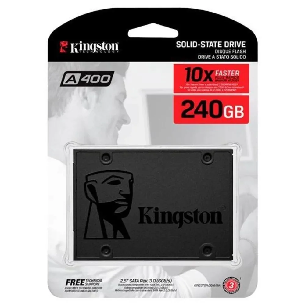 【a_kingyo】 SSD Kingston 240GB A400 SATA Sa400s37240g KaBuM