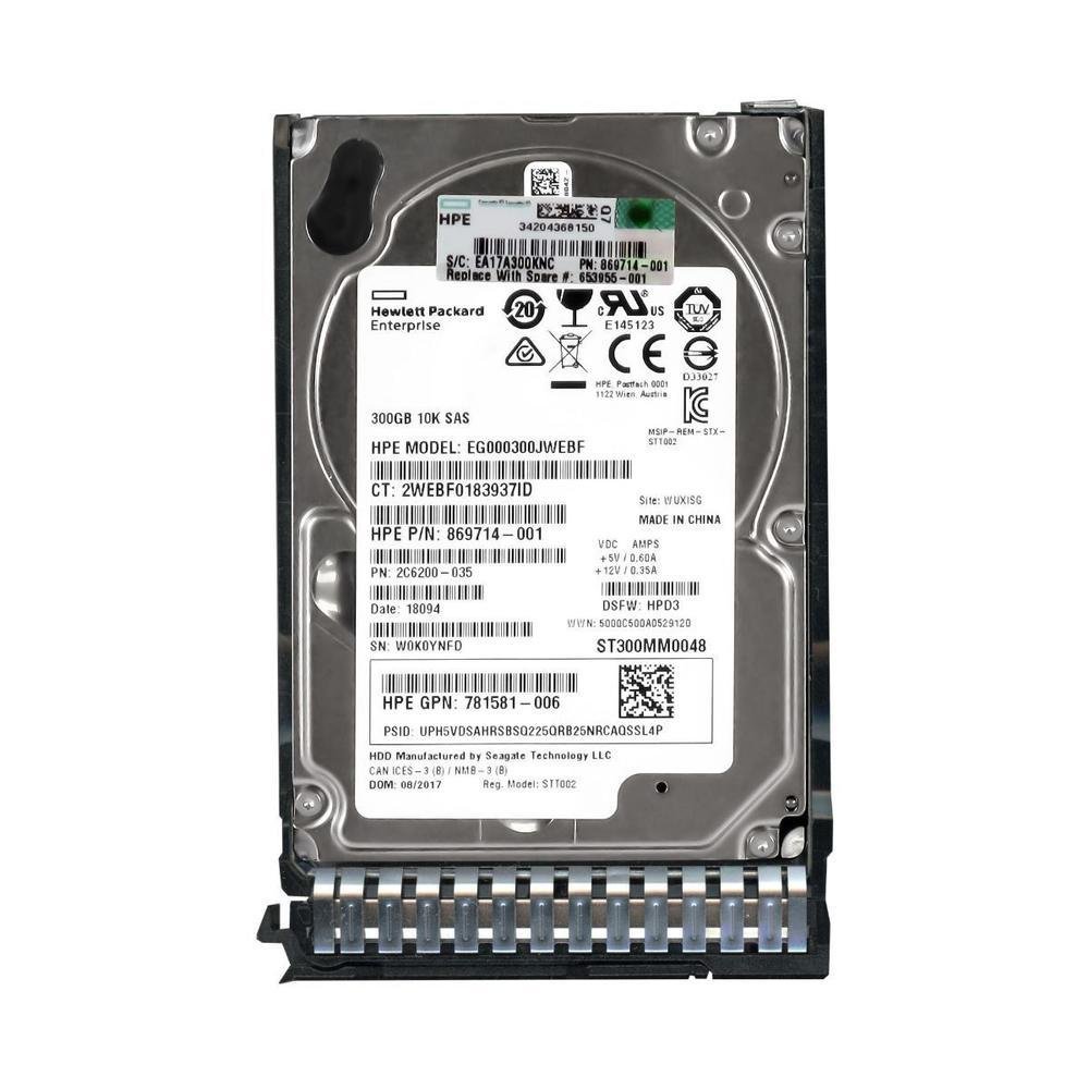 Hard Disk HP 600GB SAS 2.5 Pollici 10K Giri – EG000600JWEBH (usato)