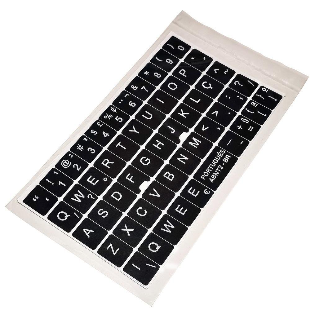 Kit 20 Adesivos Português Para Notebook KaBuM