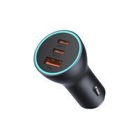 Carregador De Carro USB Tipo-C Baseus, X4.0 - Cinza