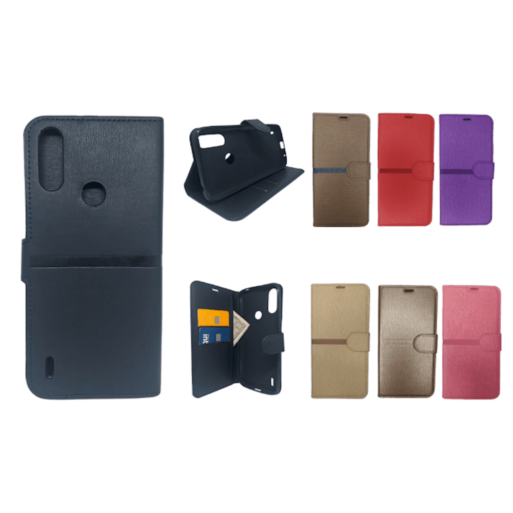 Capa Carteira Para Motorola E7 Power (tela De 6.5) - Vermelha