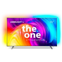 Smart TV Philips 55 Polegadas, 4K UHD, LED, 120Hz, 2 USB/4 HDMI, Ambilight/IPS/AMD Freesync - 55pug8807/78