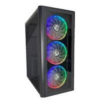 Gabinete Gamer C2-2901, Lateral Em Acrílico, USB 3.0, Preto