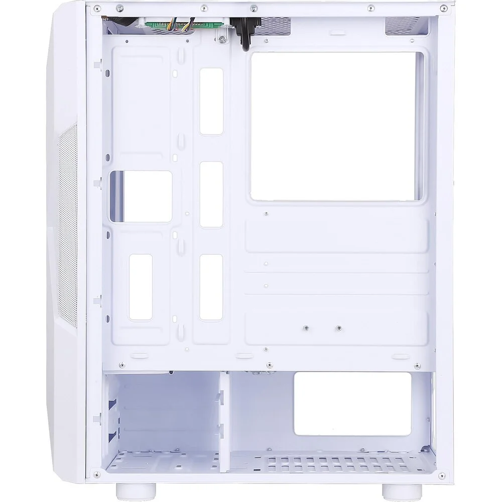 Gabinete Gamer Fortrek Holt, Mid Tower, LED RGB, Lateral Em Acrílico, Branco - 80524 Gabinete Gamer Fortrek Holt, Mid Tower, LED RGB, Lateral Em Acrílico, Branco - 80524