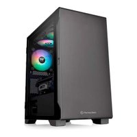 Gabinete Tt S100 TG, Mini Tower, Com Fonte 600W, Lateral Vidro, Preto - Ca-3q9-60s1wz-00