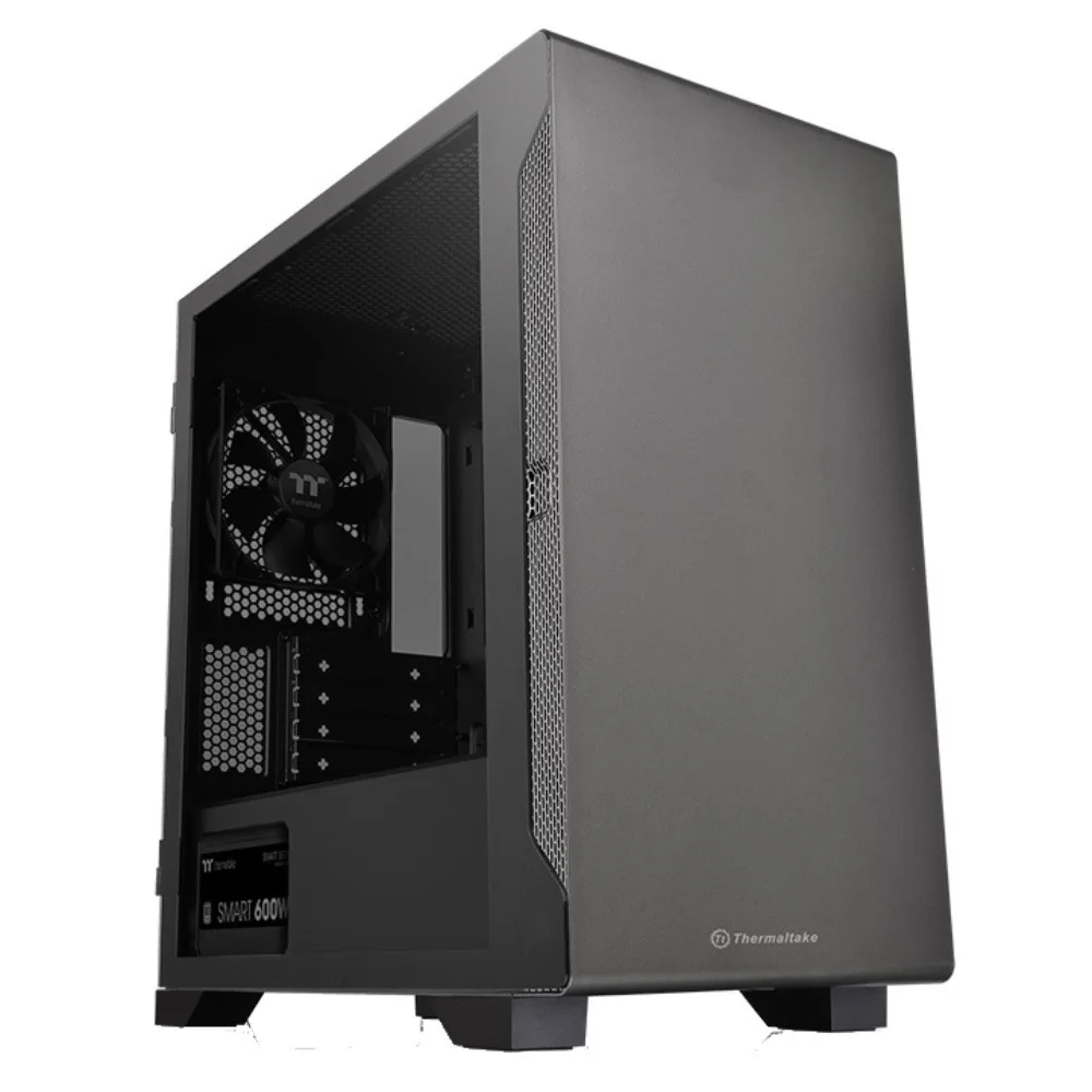Gabinete Tt S100 TG, Mini Tower, Com Fonte 600W, Lateral Vidro, Preto - Ca-3q9-60s1wz-00 Gabinete Tt S100 TG, Mini Tower, Com Fonte 600W, Lateral Vidro, Preto - Ca-3q9-60s1wz-00
