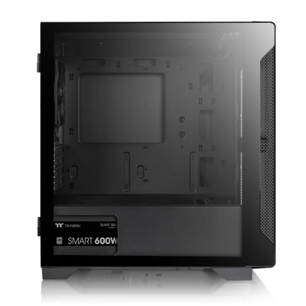 Gabinete Tt S100 TG, Mini Tower, Com Fonte 600W, Lateral Vidro, Preto - Ca-3q9-60s1wz-00 Gabinete Tt S100 TG, Mini Tower, Com Fonte 600W, Lateral Vidro, Preto - Ca-3q9-60s1wz-00