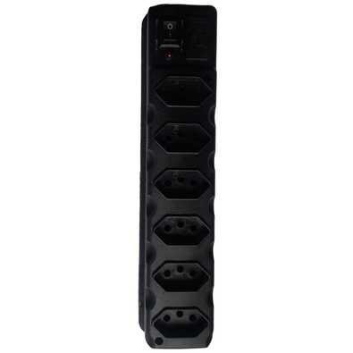 Filtro De Linha 6 Tomadas Fusível Protetor KaBuM