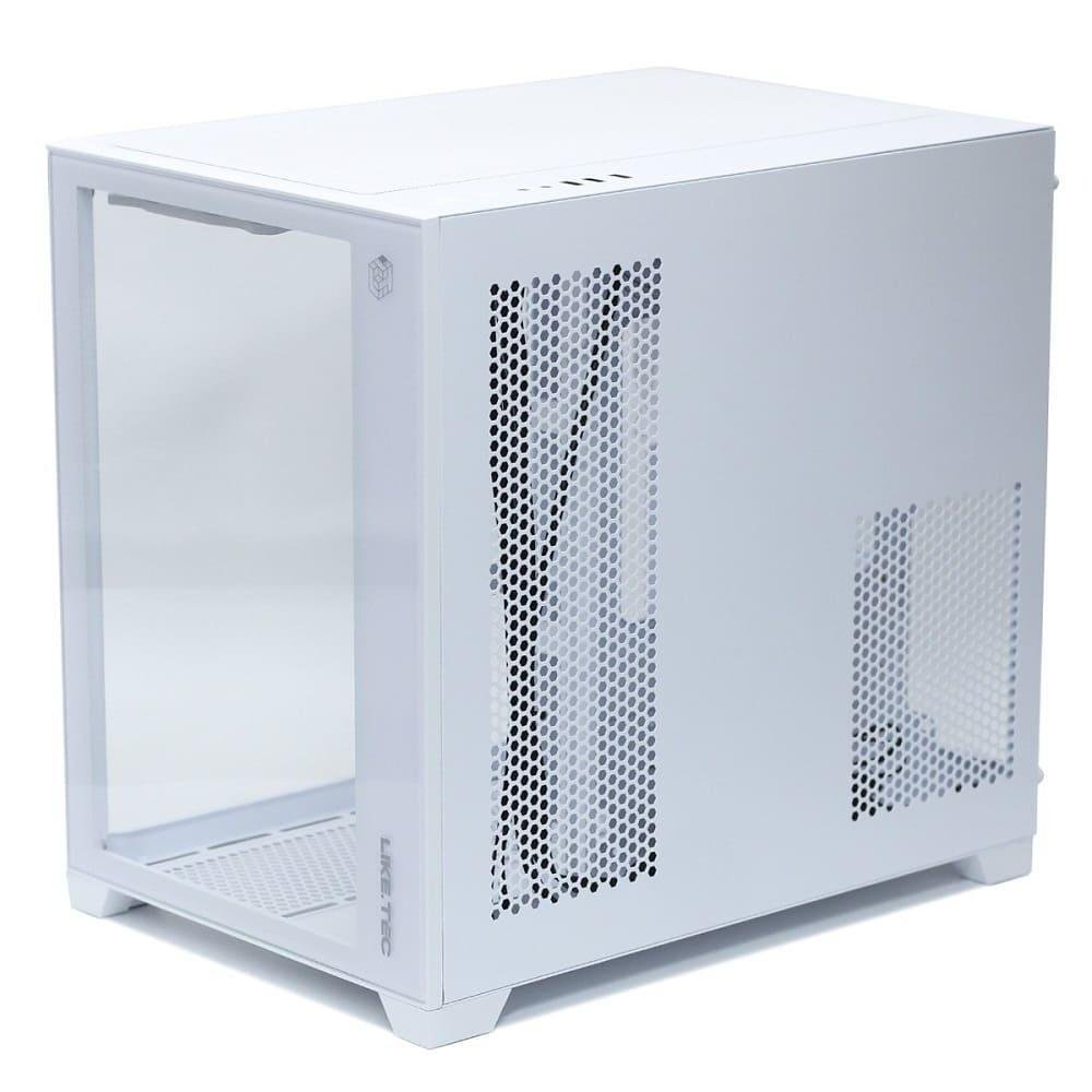 Gabinete Liketec Cube Kirra Snow RGB, Mini Tower, M-ATX, Vidro Temperado, 4x Fan 240m, Branco Gabinete Liketec Cube Kirra Snow RGB, Mini Tower, M-ATX, Vidro Temperado, 4x Fan 240m, Branco