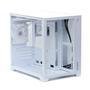Gabinete Liketec Cube Kirra Snow RGB, Mini Tower, M-ATX, Vidro Temperado, 4x Fan 240m, Branco