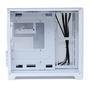 Gabinete Liketec Cube Kirra Snow RGB, Mini Tower, M-ATX, Vidro Temperado, 4x Fan 240m, Branco