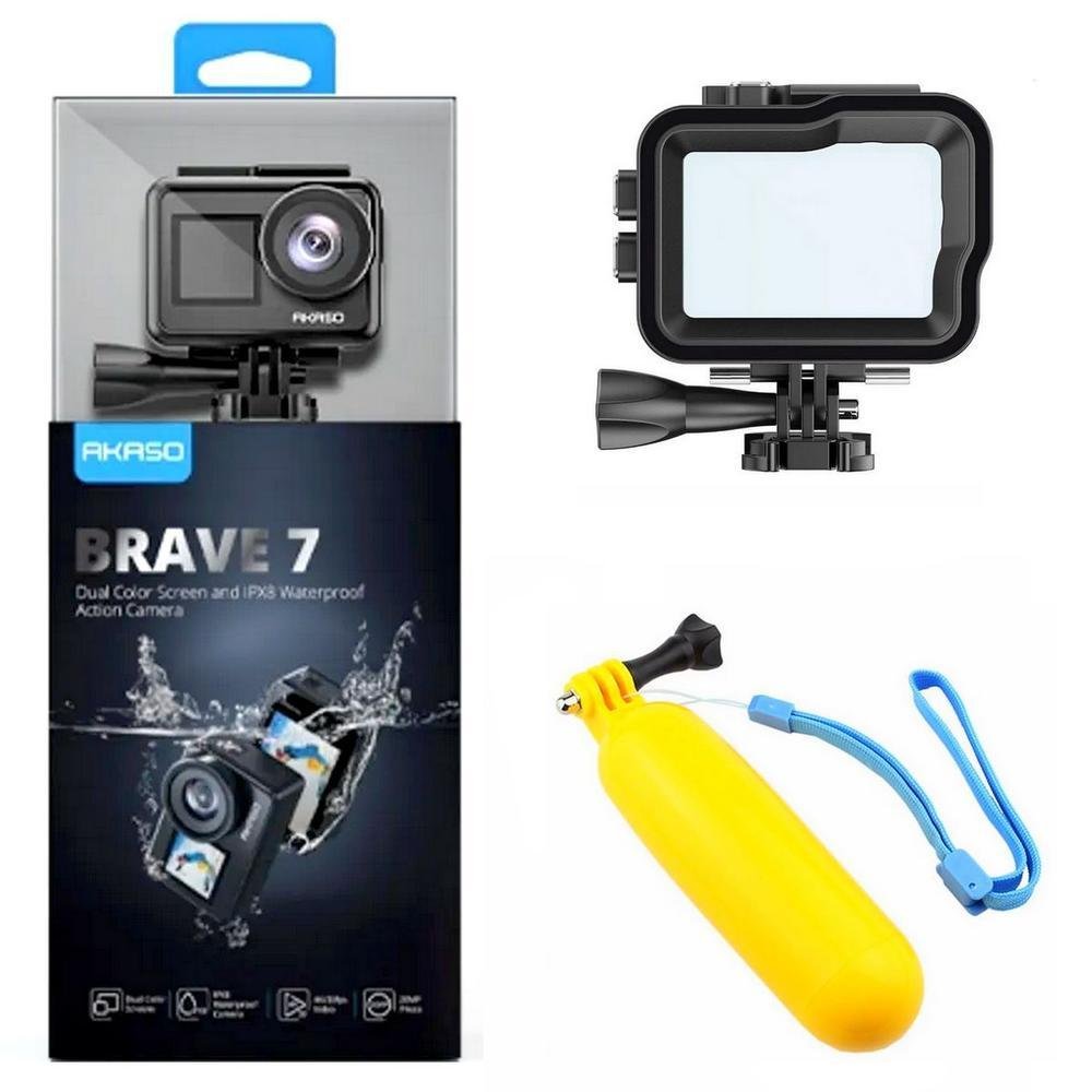 Câmera De Aço Akaso Brave 7 Caixa Basto KaBuM