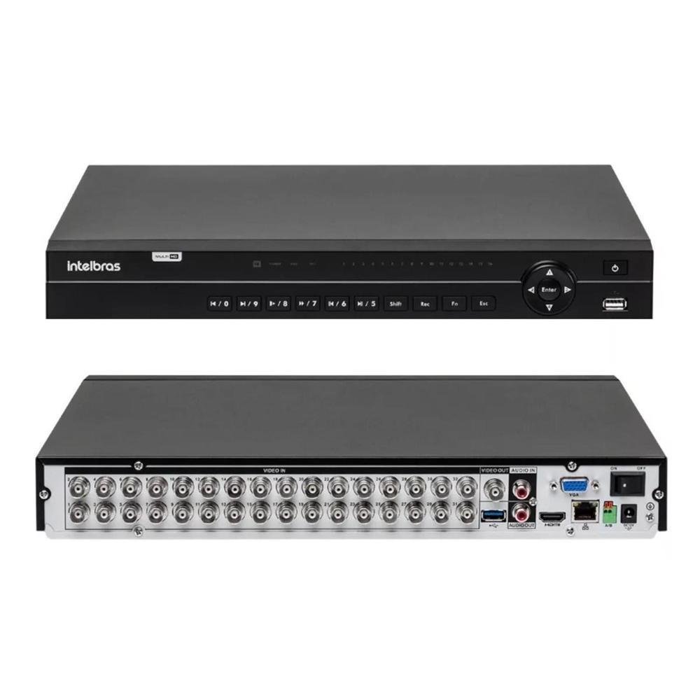 Kit 32 Câmeras Full HD 1080p +  Dvr 32 Ch Intelbras + HD 3TB