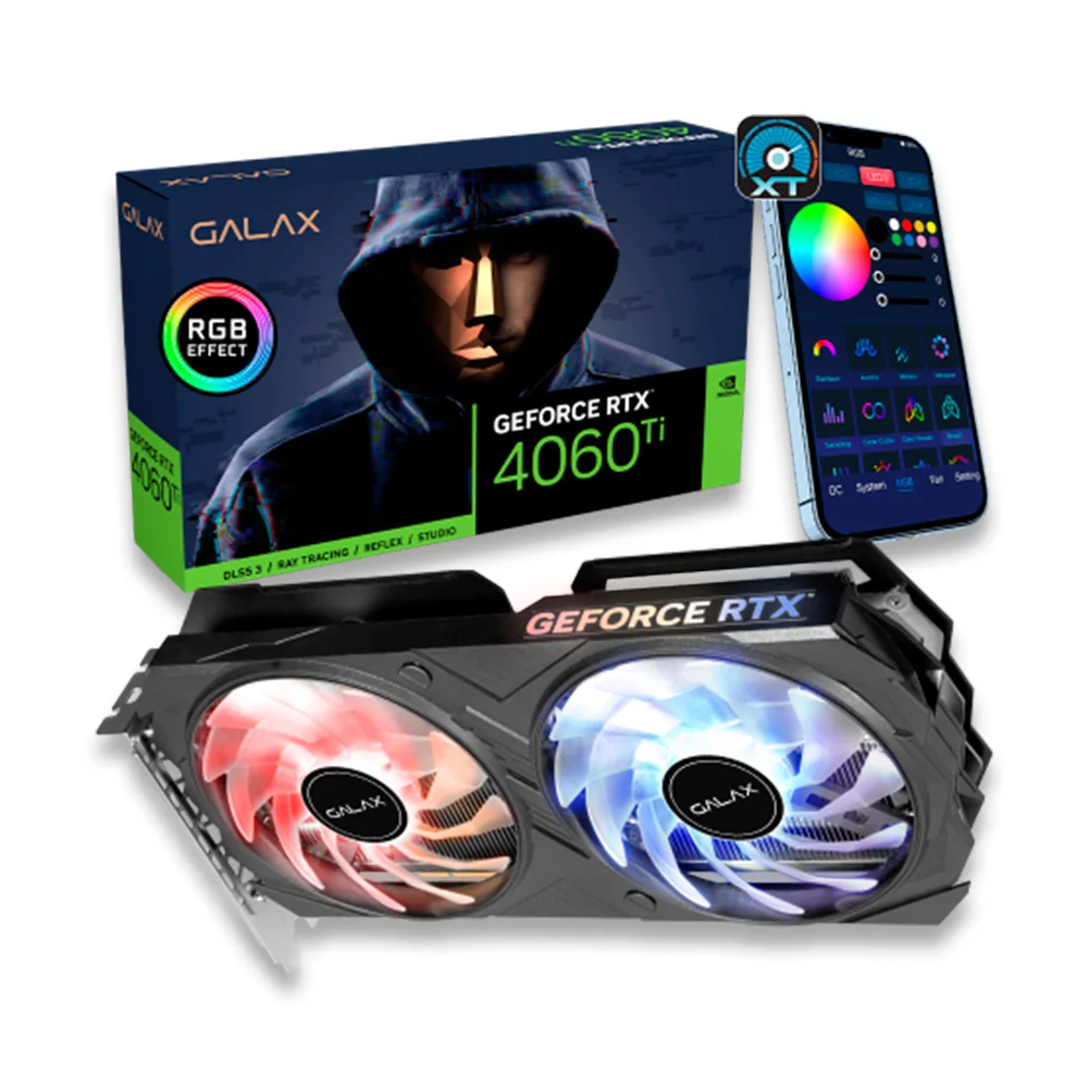 RTX 4060ti ノックス様 Placa Vídeo RTX 4060 TI Black Ex Galax Nvidia