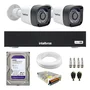 Kit 2 Câmeras Intelbras Tf 1220 B, Full Hd 1080p, Bullet Visão Noturna 20m, Proteção Ip66 + Dvr Gravador Intelbras Mhdx 3004-c, 4 Canais + Hd 500gb