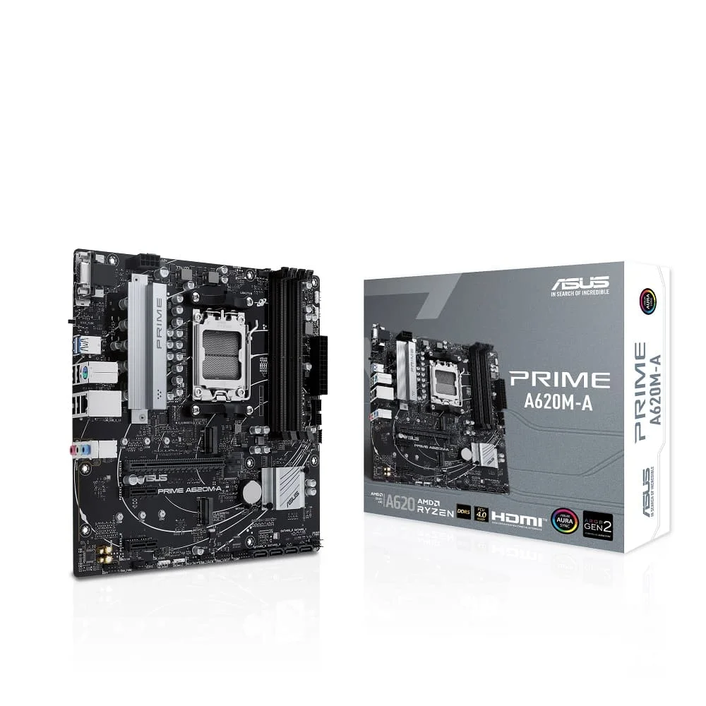 Placa Mãe Asus Prime A620m-a, AMD, Am5, Chipset A620, Matx, DDR5 - Prime A620m-a Placa Mãe Asus Prime A620m-a, AMD, Am5, Chipset A620, Matx, DDR5 - Prime A620m-a