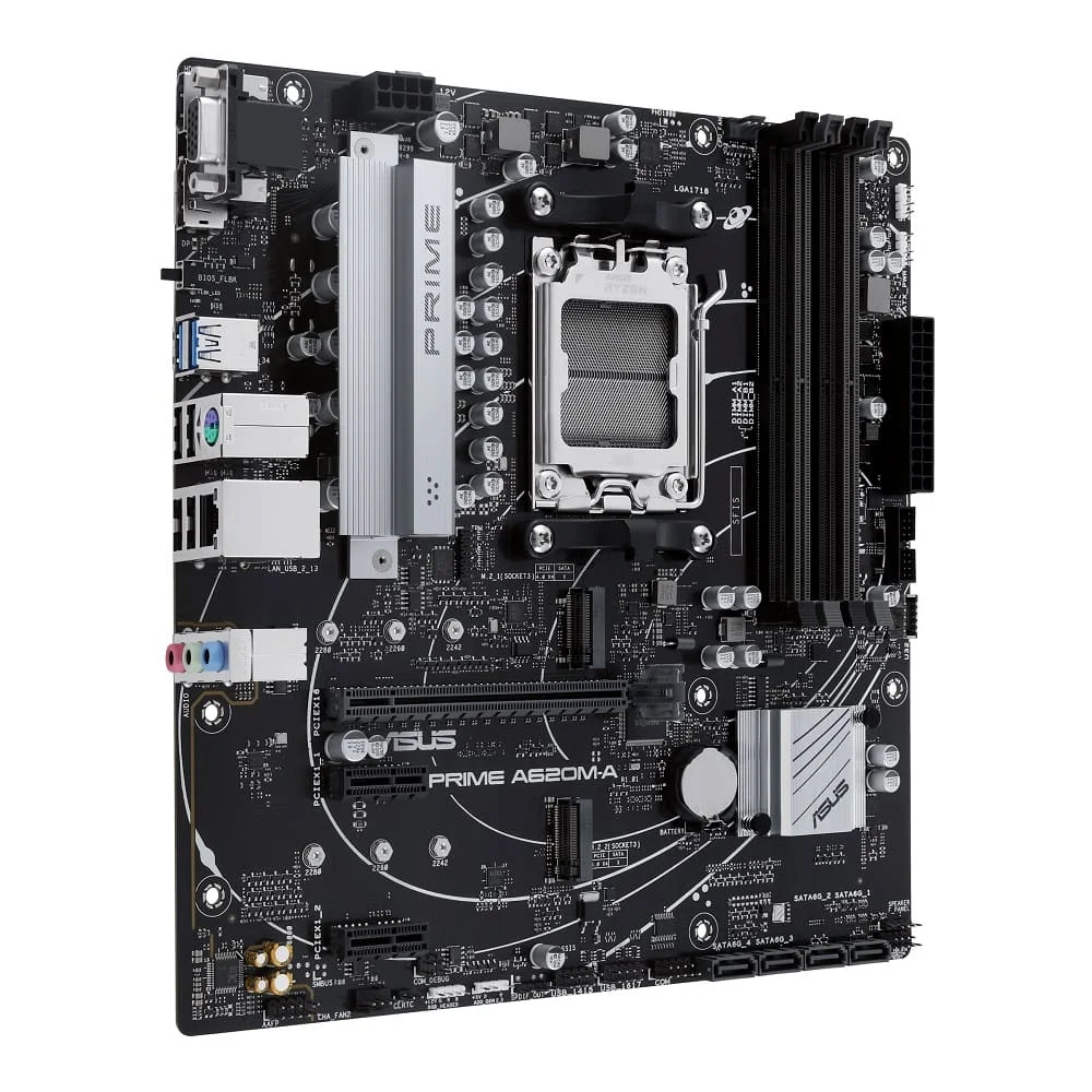Placa Mãe Asus Prime A620m-a, AMD, Am5, Chipset A620, Matx, DDR5 - Prime A620m-a Placa Mãe Asus Prime A620m-a, AMD, Am5, Chipset A620, Matx, DDR5 - Prime A620m-a