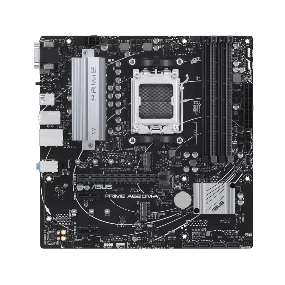 Placa Mãe Asus Prime A620m-a, AMD, Am5, Chipset A620, Matx, DDR5 - Prime A620m-a Placa Mãe Asus Prime A620m-a, AMD, Am5, Chipset A620, Matx, DDR5 - Prime A620m-a