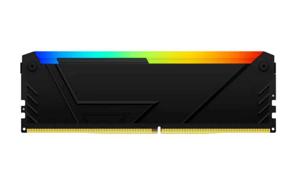 Memória Kingston Fury Beast, 8GB, 3200MHZ, DDR4, RGB, PRETO - KF432C16BB2A/8 Memória Kingston Fury Beast, 8GB, 3200MHZ, DDR4, RGB, PRETO - KF432C16BB2A/8