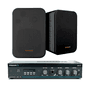 Kit Amplificador Frahm Slim 800 G5 + 2 Caixas, Msb60n, Preto