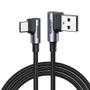 Cabo De Dados Ugreen, USB 2.0, Angular P, Tipo C, Angular 2m