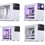 Gabinete Jonsbo D31 Mesh Screen, Branco, ATX Alumínio, Com tela LCD