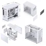 Gabinete Jonsbo D31 Mesh Screen, Branco, ATX Alumínio, Com tela LCD