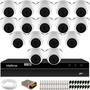 Kit 16 Câmeras Intelbras Vhl 1120, D Dvr Mhdx 1216, FULL HD