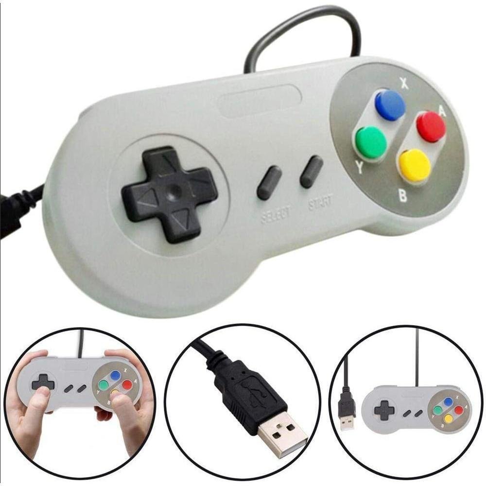 Controle USB, Super N Snes Joystick Windows Mac Linux Colorido Controle USB, Super N Snes Joystick Windows Mac Linux Colorido