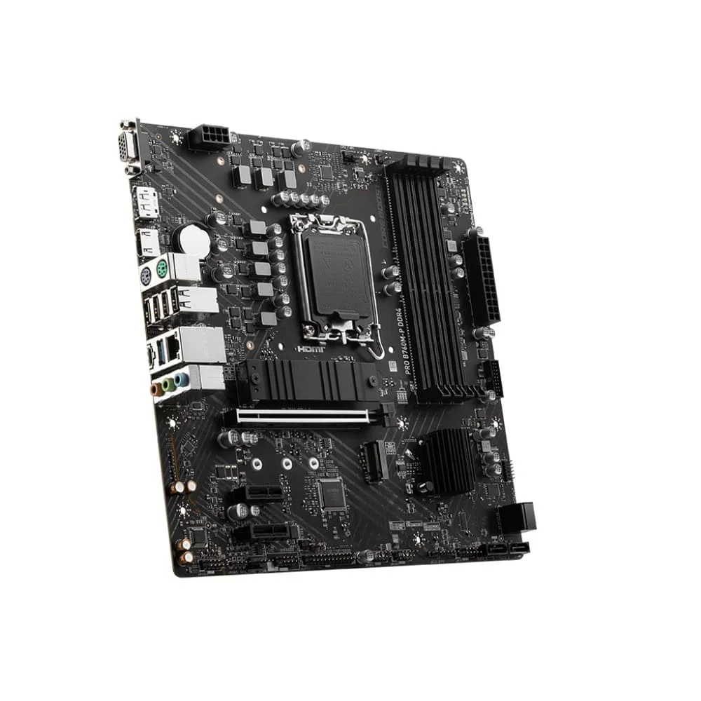 Placa Mãe Msi Pro B760m-p, DDR4, Chipset B760, Intel, LGA 1700, ATX, 911-7e02-001 Placa Mãe Msi Pro B760m-p, DDR4, Chipset B760, Intel, LGA 1700, ATX, 911-7e02-001