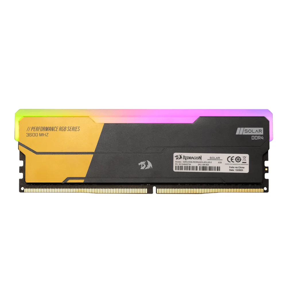 Memória Gamer Redragon Solar 16GB DDR4 KaBuM
