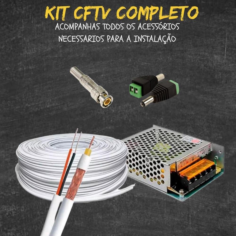Kit 16 Cameras Intelbras, 1220, Full Color, Dvr Mhdx 16 Ch, Color Noite
