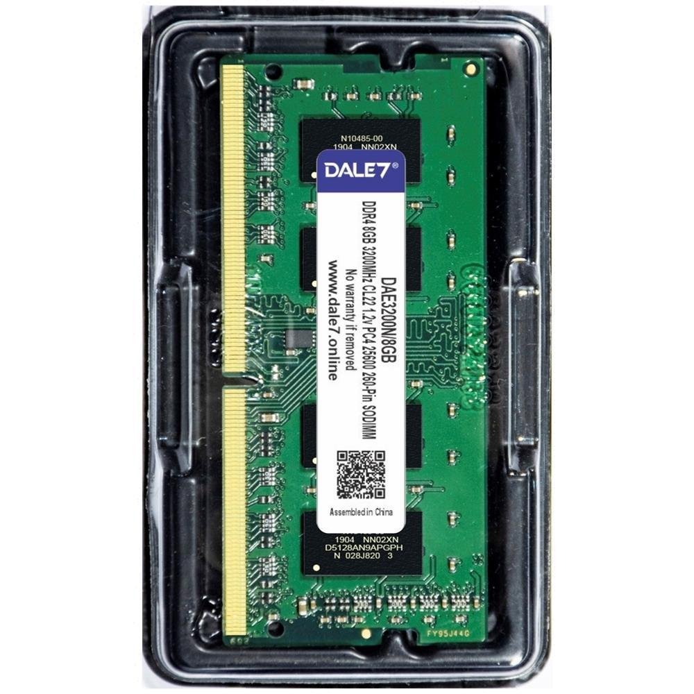 Memória Dale7 8GB 3200 Mhz DDR4 Notebook KaBuM