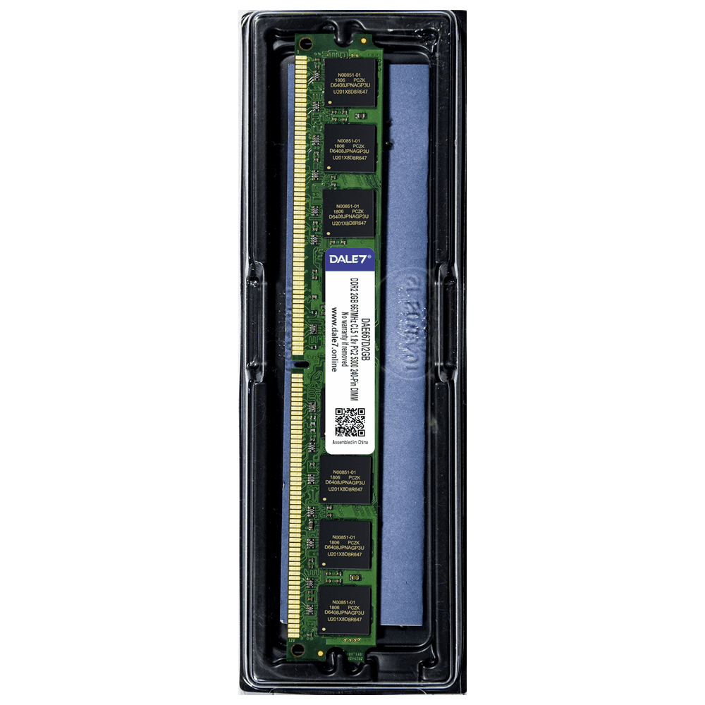 Memória Dale7, 2GB, 667Mhz, DDR2, Desktop, 1.8v